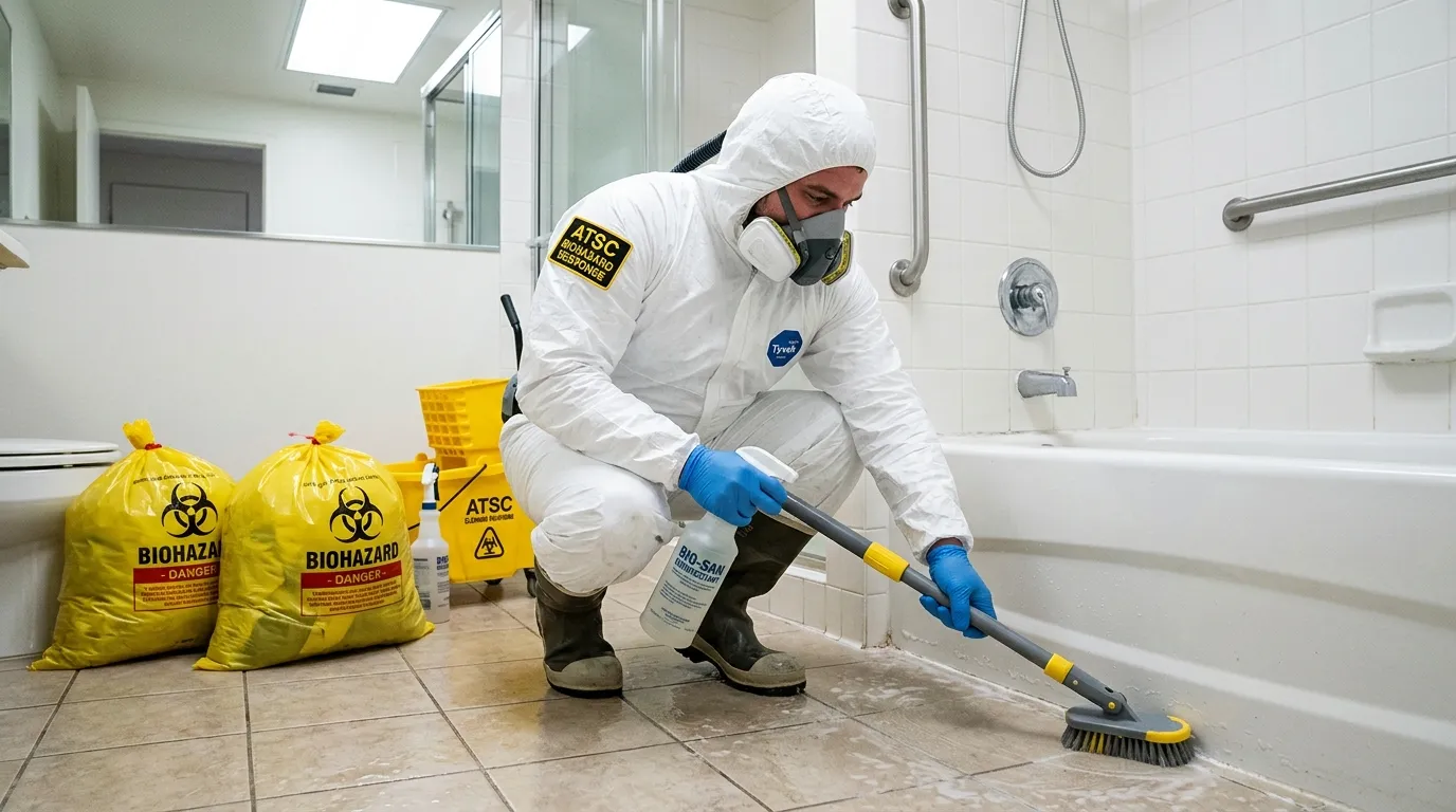 Decontamination equipment deployed for Blood Cleanup in Center